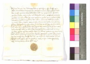 Jörg Turner von Durnau gegen Gottfried und Kraft von Hohenlohe: Schuldsumme; aufgedr. Siegel: