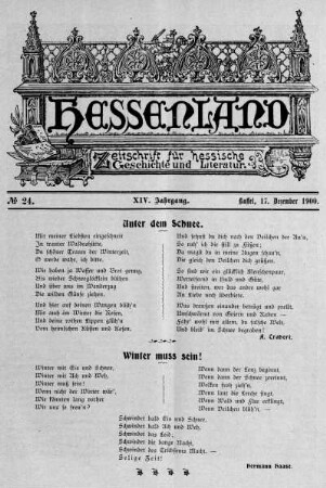 No. 24, 17. Dezember 1900