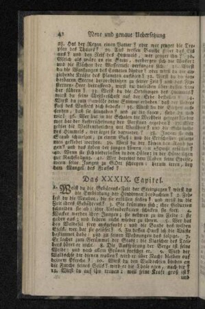 Das XXXIX. Capitel.