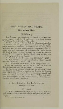 I. Das Zeitalter der Reformation 1492 (1517)-1648