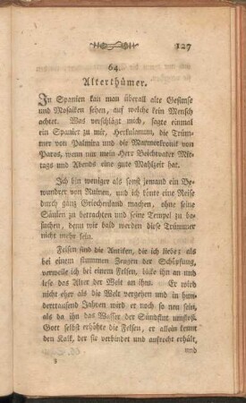 64. Alterthümer