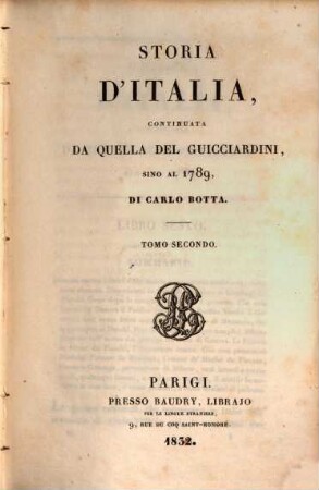 Storia d'Italia, continuata da quella del Guicciardini, sino al 1789, 2