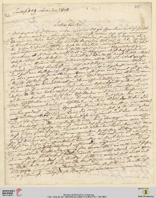 Brief von Clemens Brentano an Achim von Arnim