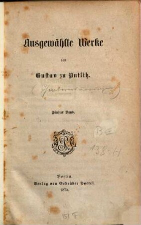 Ausgewählte Werke, 5