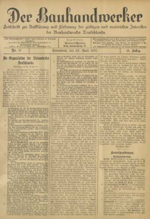 24. April 1897, Nr. 17