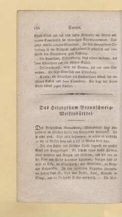 Das Herzogthum Braunschweig-Wolfenbuetttel