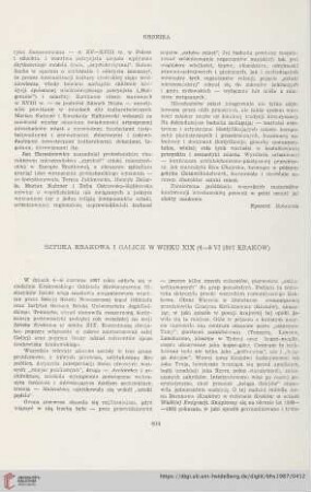 49: Sztuka Krakowa i Galicji w wieku XIX (4-6 VI 1987 Kraków)