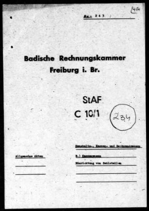 Einrichtung von Zahlstellen