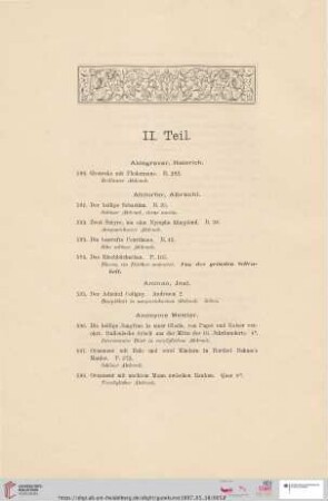 II. Teil (Nr. 590 - 1590)
