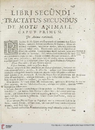 Caput Primum: De Anima rationali