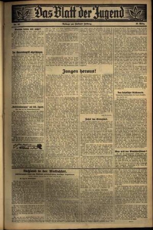 Zweite Ausgabe vom Mittwoch, den 16. März 1932.