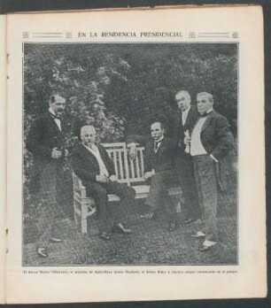En la residencia presidencial - [Fotografía]