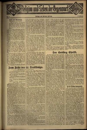 Dritte Ausgabe vom Sonntag, den 06. Januar 1935.