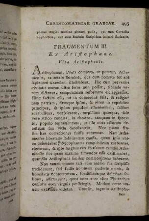 Fragmentum III. Ex Aristophane.