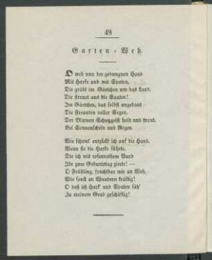 Garten-Weh.