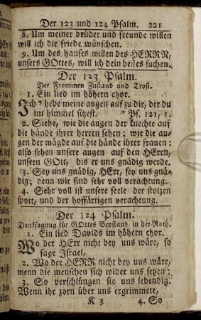 Der 123 Psalm. - Der 151 Psalm.
