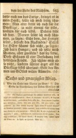 Sechs und zwanzigster Absatz