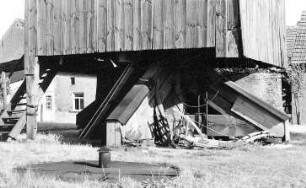 Dreiheide-Großwig. Hübner Mühle, Bockmühle, Torgauer Straße, Detail