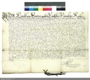 Schutzbrief Kaiser Leopolds I. für den Dechanten, die Pröpste und die Kapitulare von Fulda
