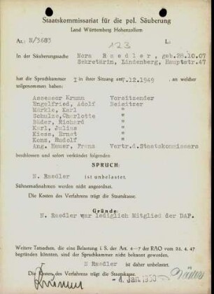 Raedler, Nora