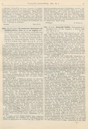 41-42 [Rezension] Hühn, Eugen, Die messianischen Weissagungen des israelitisch-jüdischen Volkes bis zu den Targumim