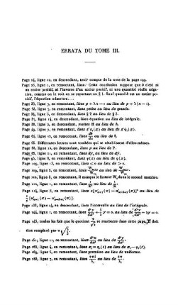 Errata Du Tome III.