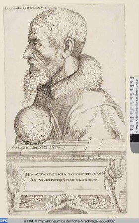 Selbstbildnis Augustin Hirschvogels als Kartograph, Kopie