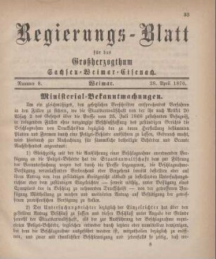 Nr. 8 : 28. April 1870