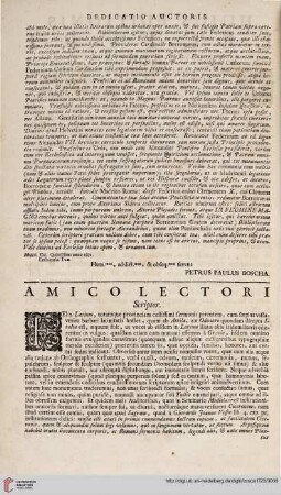 Amico lectori