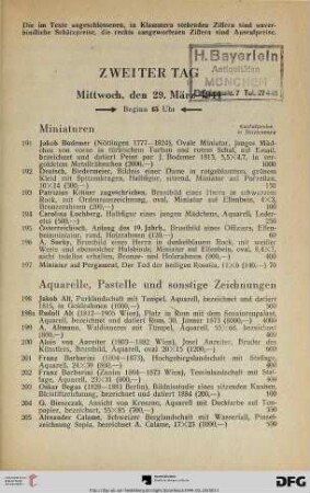 Miniaturen (Nr. 191-197)