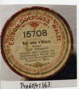 Edison-Goldguss-Walze 15708