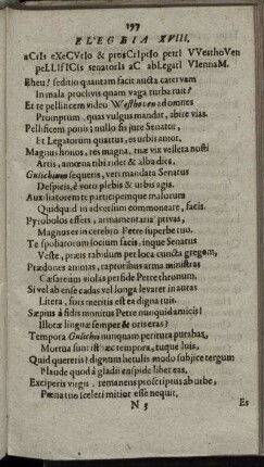 Elegeia XVIII.