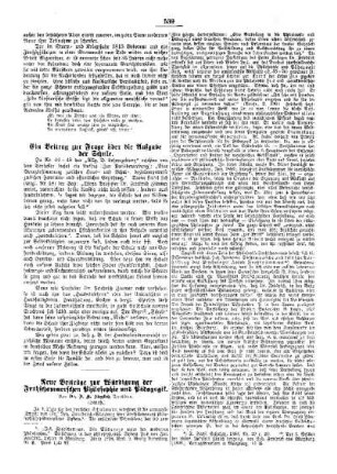 Neue Beiträge zur Würdigung der Frohschammerschen Philosophie und Pädagogik : (Schluß)