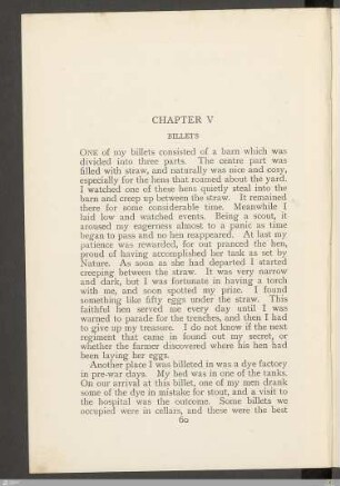 Chapter V - Billets