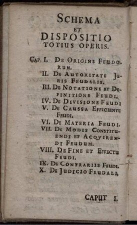 Schema Et Dispositio Totius Operis