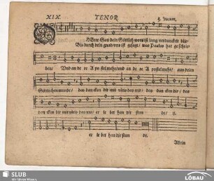 XIX. O Herre Gott dein Göttlich Wort