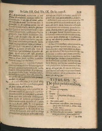 Titulus X. De plus petitionibus.