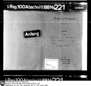 Rechnungen über die durch die Rektifikation des Schatzwesens entstandenen Kosten