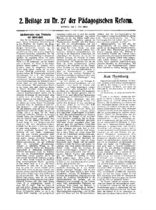 Schulkommission eines Freistaates und Lehrerschaft : 2. Beilage zu Nr. 27 der Pädagogischen Reform