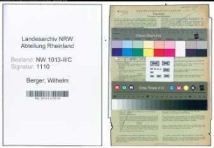 Entnazifizierung Wilhelm Berger , geb. 28.02.1895 (Kaufmann)