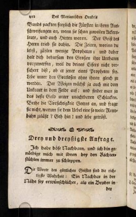 312-326, Drey und dreyßigste Anfrage
