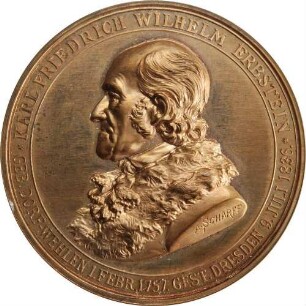 Karl Friedrich Wilhelm Erbstein - Widmung des 2. Vereinstages deutscher Münzforscher in Dresden und Wien