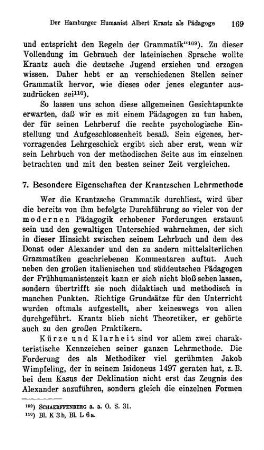 7. Besondere Eigenschaften der Krantzschen Lehrmethode