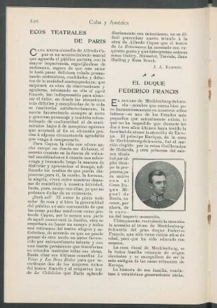 El duque Federico Francis.