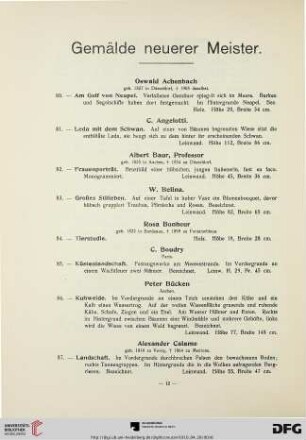 Gemälde neuerer Meister (Nr. 80-146)