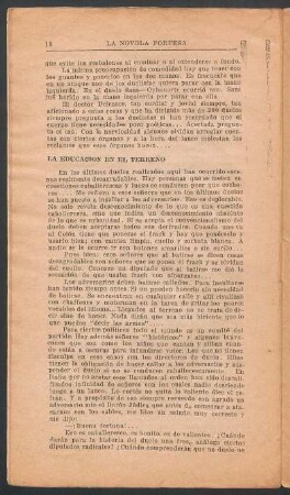 La educación en el terreno