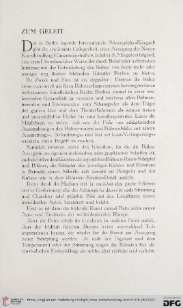 Zum Geleit