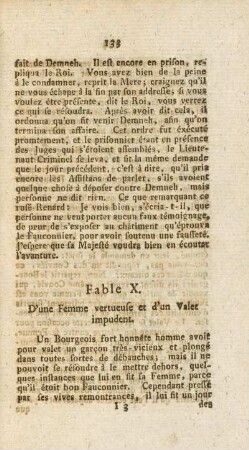 Fable X. D'une Femme vertueuse et d'un Valet impudent