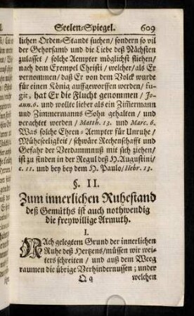 609-614, I. Nach gelegtem Grund der innerlichen Ruhe deß ...