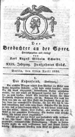 15. Stueck, 12. April 1830